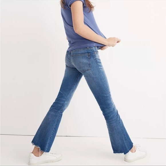 Madewell Cali Demi-Boot  Destructed-Hem Edition Women’s Jeans - Picture 2 of 15